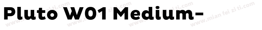 Pluto W01 Medium字体转换